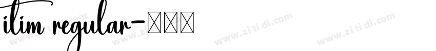 itim regular字体转换